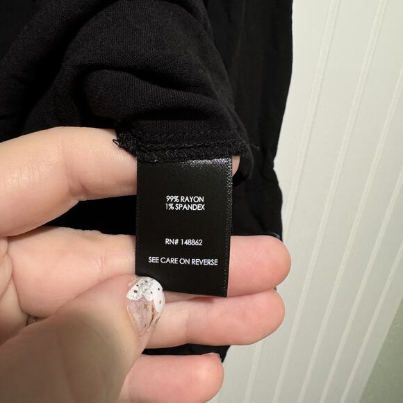 Torrid Black Drop Shoulder Button Front Shirt Plus Size 2X - Picture 6 of 7